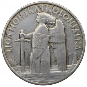 II RP, medaila - 15. výročie znovuzískania prístupu k moru 1935 - strieborná