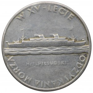 II RP, medaile - 15. výročí znovuzískání přístupu k moři 1935 - stříbrná