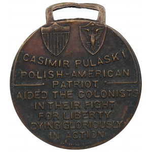Polen/USA, General Pulaski Medaillon 1929