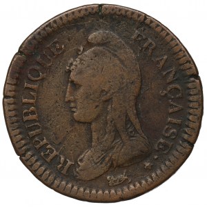 Francja, 1 decime 1796