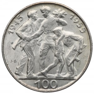 Tschechoslowakei, 100 Kronen 1955