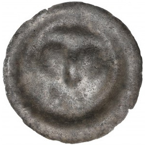 Nešpecifikovaná oblasť, brakteát z 13./14. storočia, arkáda s podstavcom z troch gúľ - ZRADA