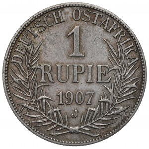German East Africa, 1 rupee 1907