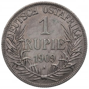 German East Africa, 1 rupee 1909