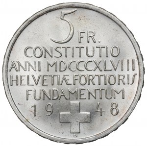 Švajčiarsko, 5 frankov 1948