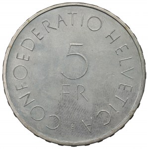 Švajčiarsko, 5 frankov 1963
