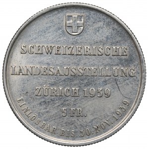 Switzerland, 5 francs 1939