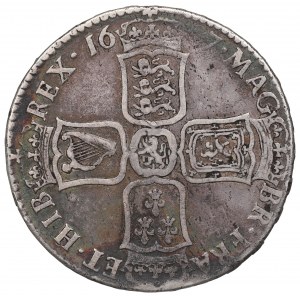Anglicko, polovičná koruna 1697