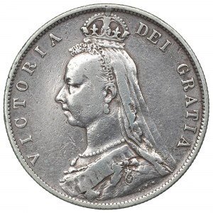 England, 1/2 Krone 1889