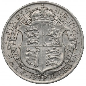 Anglia, 1/2 crown 1916