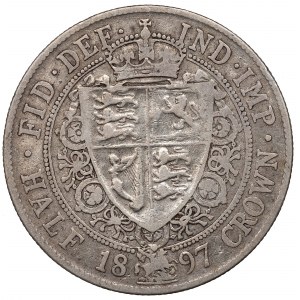 England, 1/2 Krone 1897