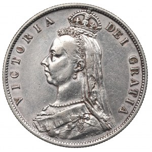 England, 1/2 Krone 1887