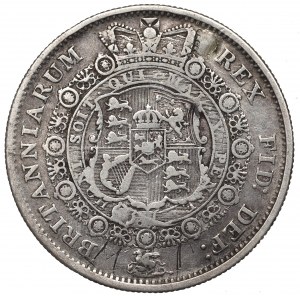 England, George III, 1/2 crown 1817