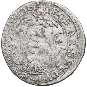 Swedish occupation of Elbing, Carol X, 6 groschen 1658