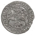 Zikmund II Augustus, půlpenny 1563, Vilnius, KŘÍŽE - vzácné