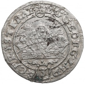 Slezsko, 3 Krajcary 1657 EW Legnica, Jerzy III Brzeski, Ludwik IV Legnicki a Krystian Wołowsko-Oławski - RARE