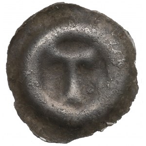 Vorpommern, Tąglim, 13.-14. Jahrhundert Brakteat, Buchstabe T - selten