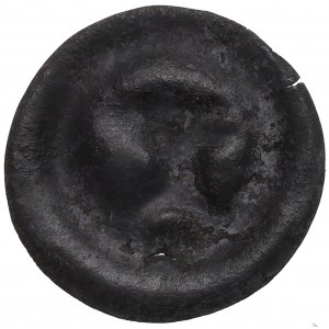 Západné Pomoransko, Štetín, brakteát z 13. storočia, hlava gryfa vpravo - vzácne