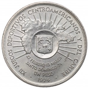 Dominikánská republika, 1 peso 1974