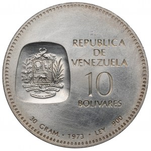 Venezuela, 10 bolívarů 1973