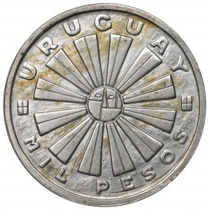 Uruguay, 1000 pesos 1969