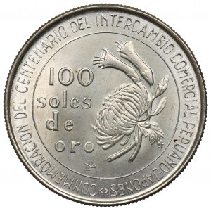 Peru, 100 zlatých solí 1873-1973