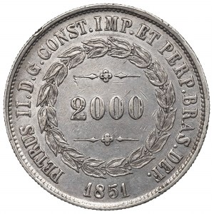 Brasilien, 2.000 Reis 1851
