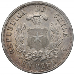 Chile, 1 peso 1877