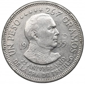 Dominicana, 1 peso 1955