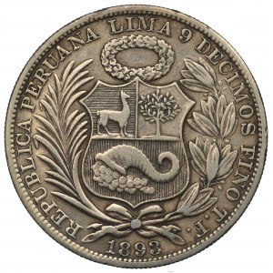 Peru, 1 sol 1893