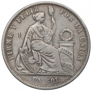 Peru, 1 sol 1864