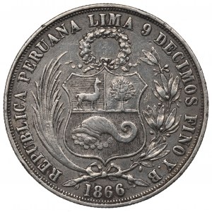 Peru, 1 sol 1866