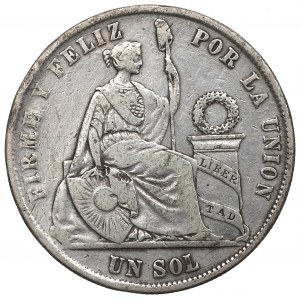 Peru, 1 sol 1871