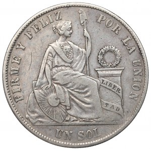 Peru, 1 sol 1869