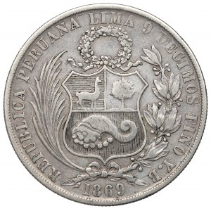 Peru, 1 sol 1869