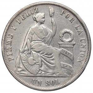 Peru, 1 sol 1865