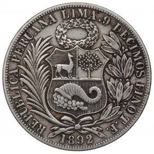 Peru, 1 Sol 1892