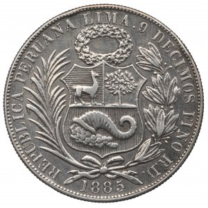 Peru, 1 sol 1885