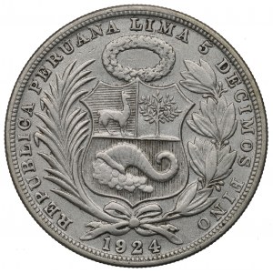 Peru, 1 sol 1924