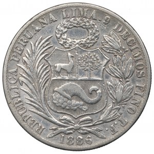 Peru, 1 sol 1886