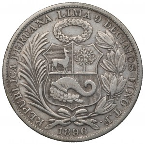 Peru, 1 sol 1896