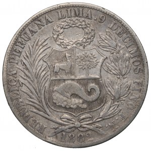 Peru, 1 sol 1882