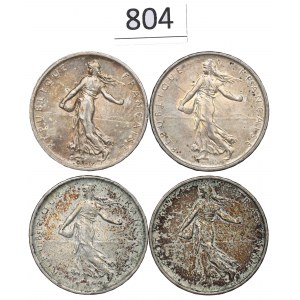 Francja, Zestaw 5 franków 1960-64