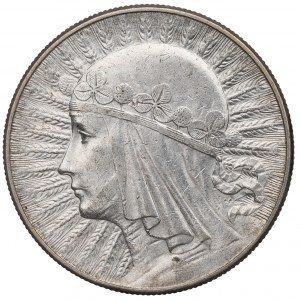II RP, 10 Zloty 1932 ZZM Kopf einer Frau