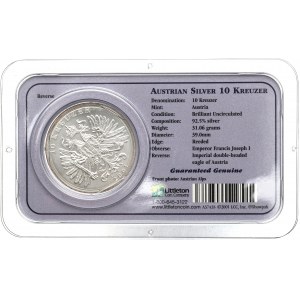 Austria, 10 krajcarów 2001 - srebro