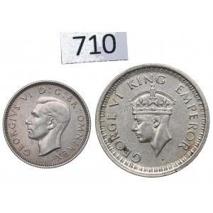 Britská India, sada mincí