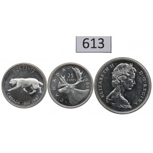 Kanada, Zestaw monet 25-50 centów