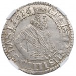 Dánsko, Krystian IV, 1 marka 1616, Kodaň - NGC MS63