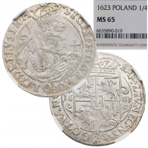 Sigismund III. Vasa, Ort 1623, Bromberg (Bydgoszcz) - PR M NGC MS65