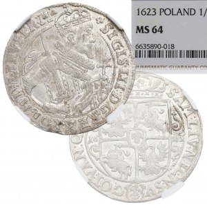 Zikmund III Vasa, Ort 1623, Bydgoszcz - PR M NEZNÁMÝ NGC MS64